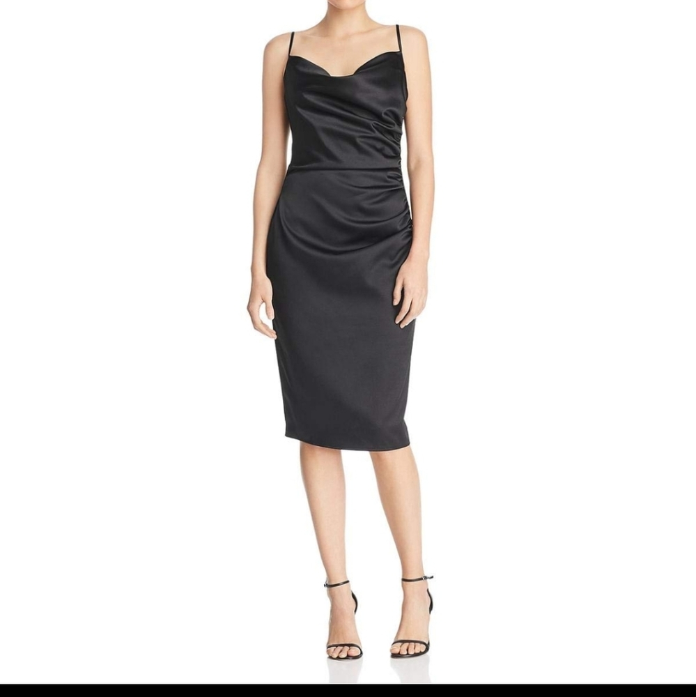 Satin cocktail dress